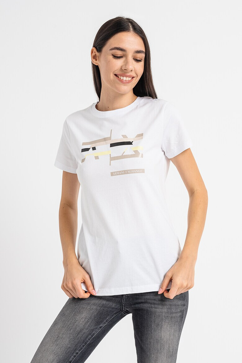 ARMANI EXCHANGE Памучна тениска с лого - Pepit.bg
