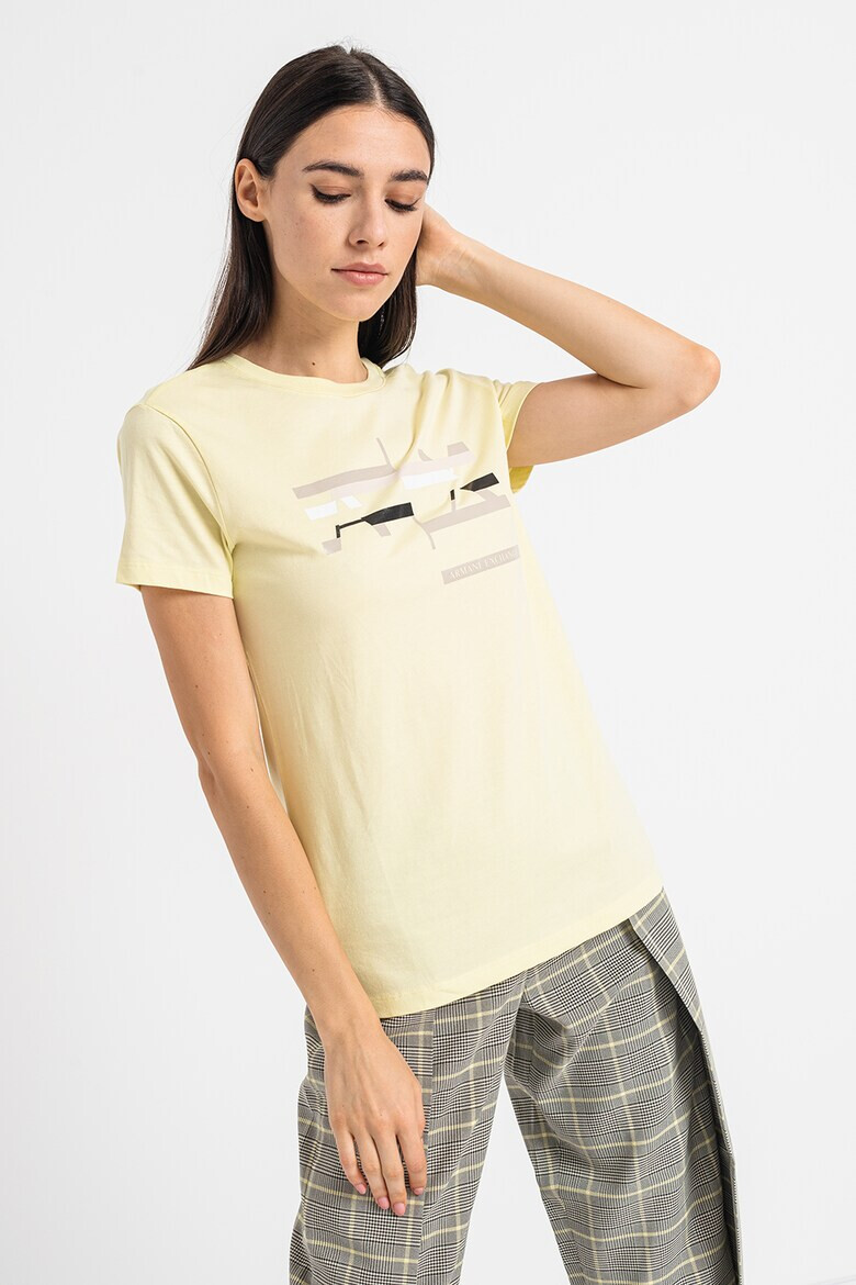 ARMANI EXCHANGE Памучна тениска с лого - Pepit.bg