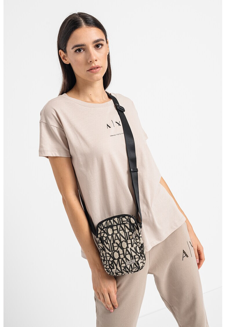 ARMANI EXCHANGE Памучна тениска с лого - Pepit.bg