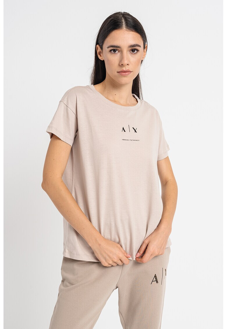 ARMANI EXCHANGE Памучна тениска с лого - Pepit.bg