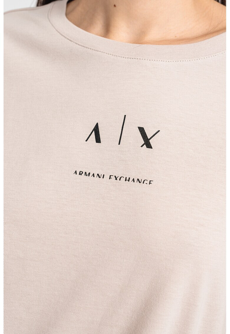 ARMANI EXCHANGE Памучна тениска с лого - Pepit.bg