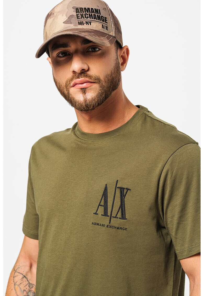 ARMANI EXCHANGE Памучна тениска с лого - Pepit.bg