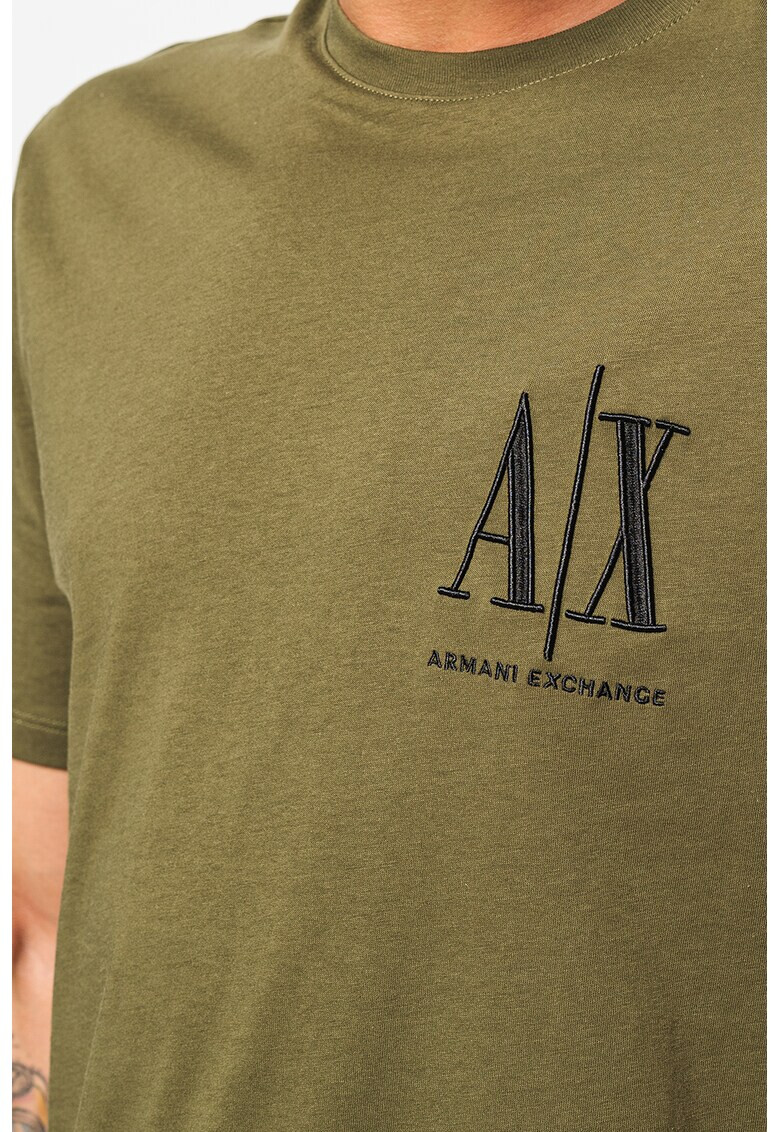 ARMANI EXCHANGE Памучна тениска с лого - Pepit.bg