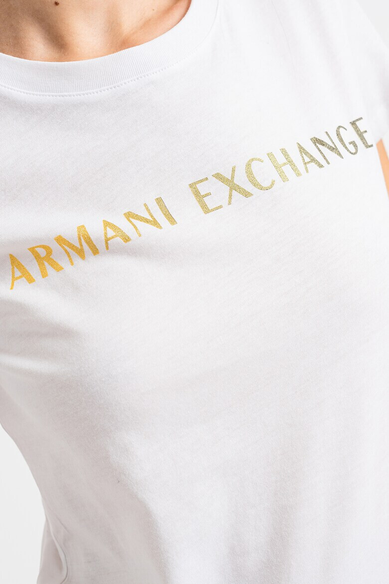 ARMANI EXCHANGE Памучна тениска с лого - Pepit.bg