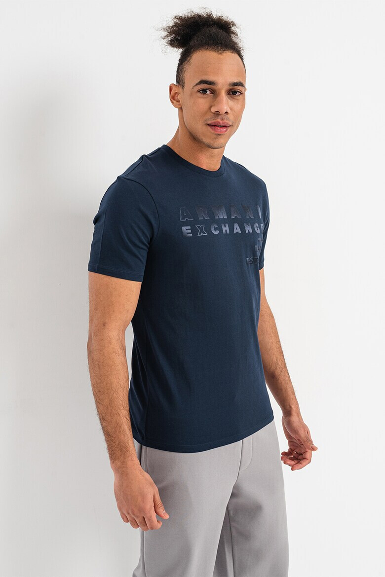 ARMANI EXCHANGE Памучна тениска с лого - Pepit.bg