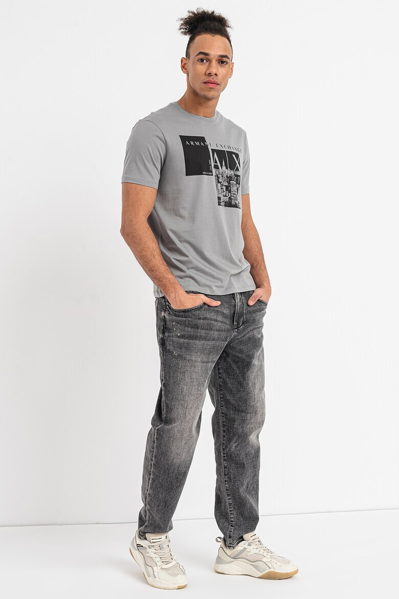 ARMANI EXCHANGE Памучна тениска с лого - Pepit.bg