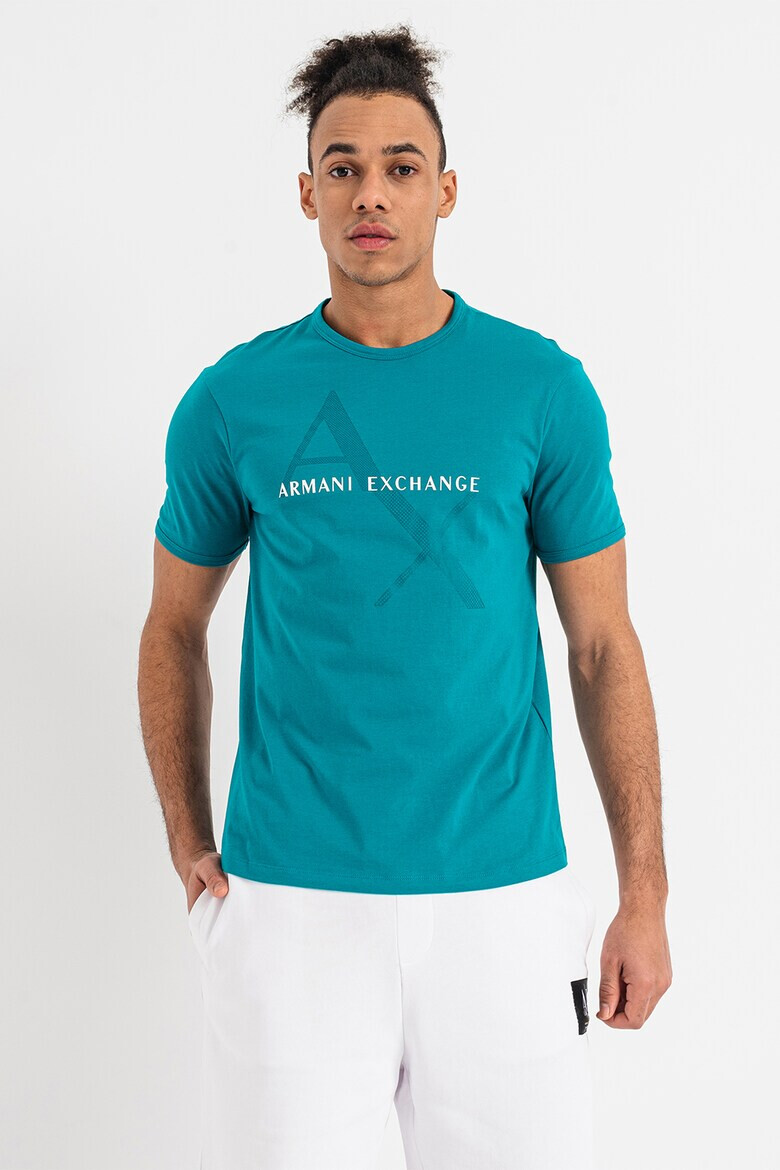 ARMANI EXCHANGE Памучна тениска с лого - Pepit.bg