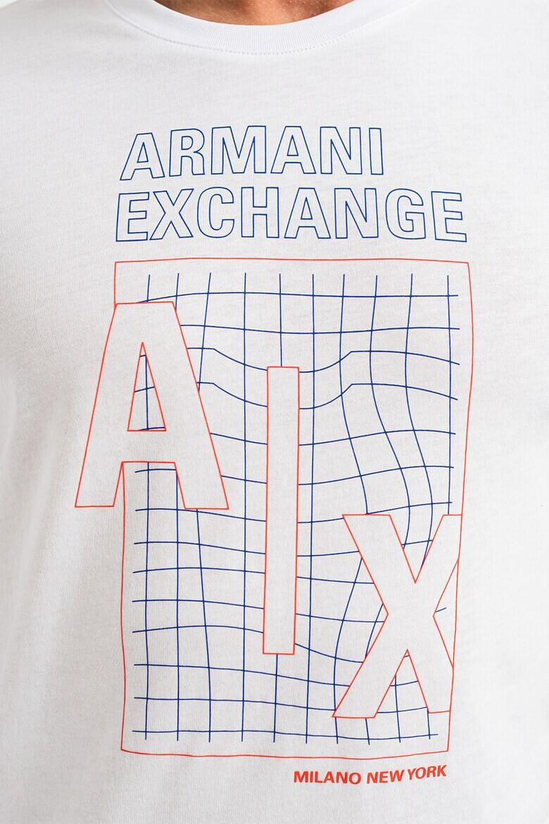 ARMANI EXCHANGE Памучна тениска с лого - Pepit.bg