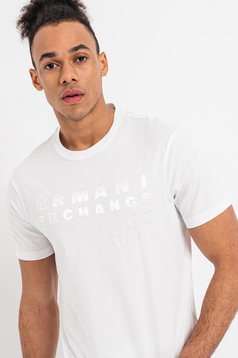 ARMANI EXCHANGE Памучна тениска с лого - Pepit.bg