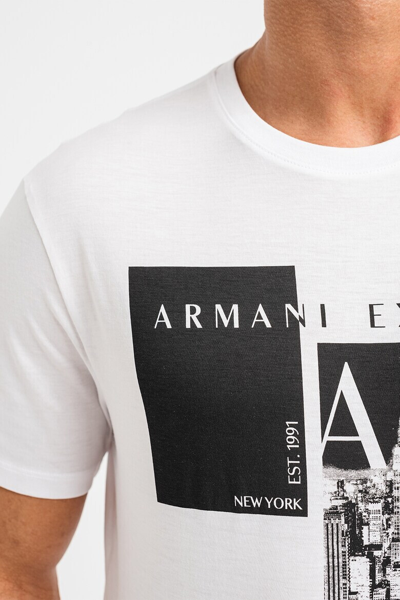 ARMANI EXCHANGE Памучна тениска с лого - Pepit.bg