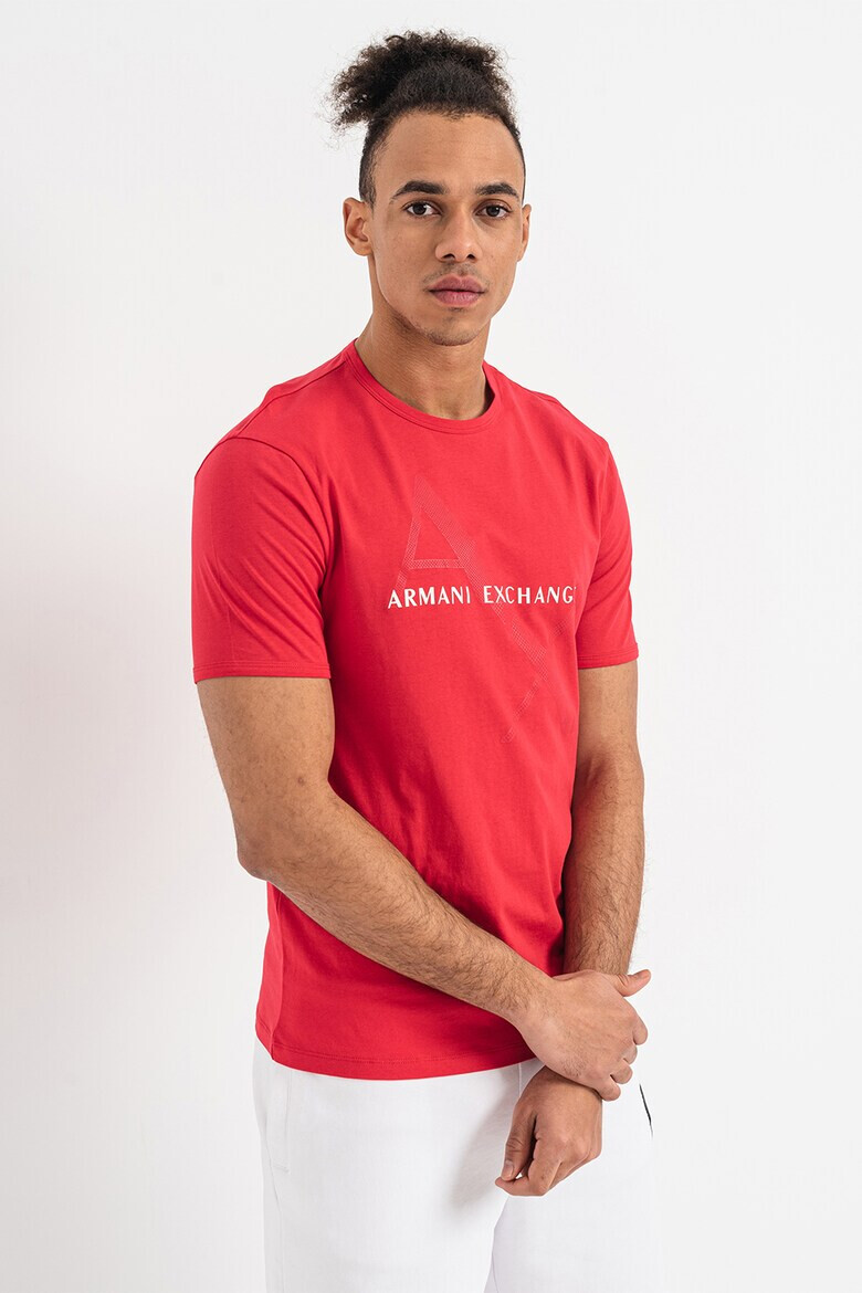 ARMANI EXCHANGE Памучна тениска с лого - Pepit.bg