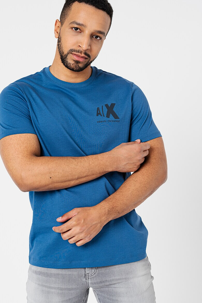 ARMANI EXCHANGE Памучна тениска с лого - Pepit.bg