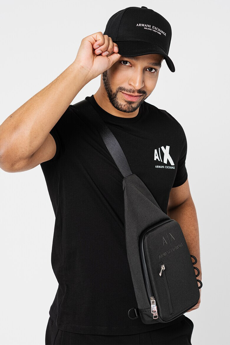 ARMANI EXCHANGE Памучна тениска с лого - Pepit.bg