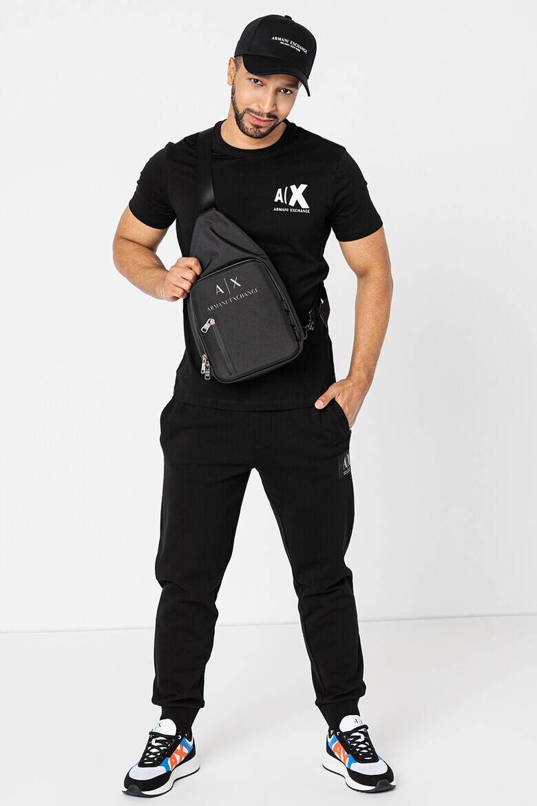 ARMANI EXCHANGE Памучна тениска с лого - Pepit.bg