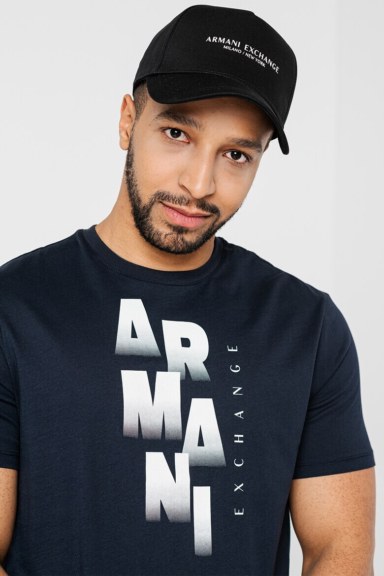 ARMANI EXCHANGE Памучна тениска с лого - Pepit.bg