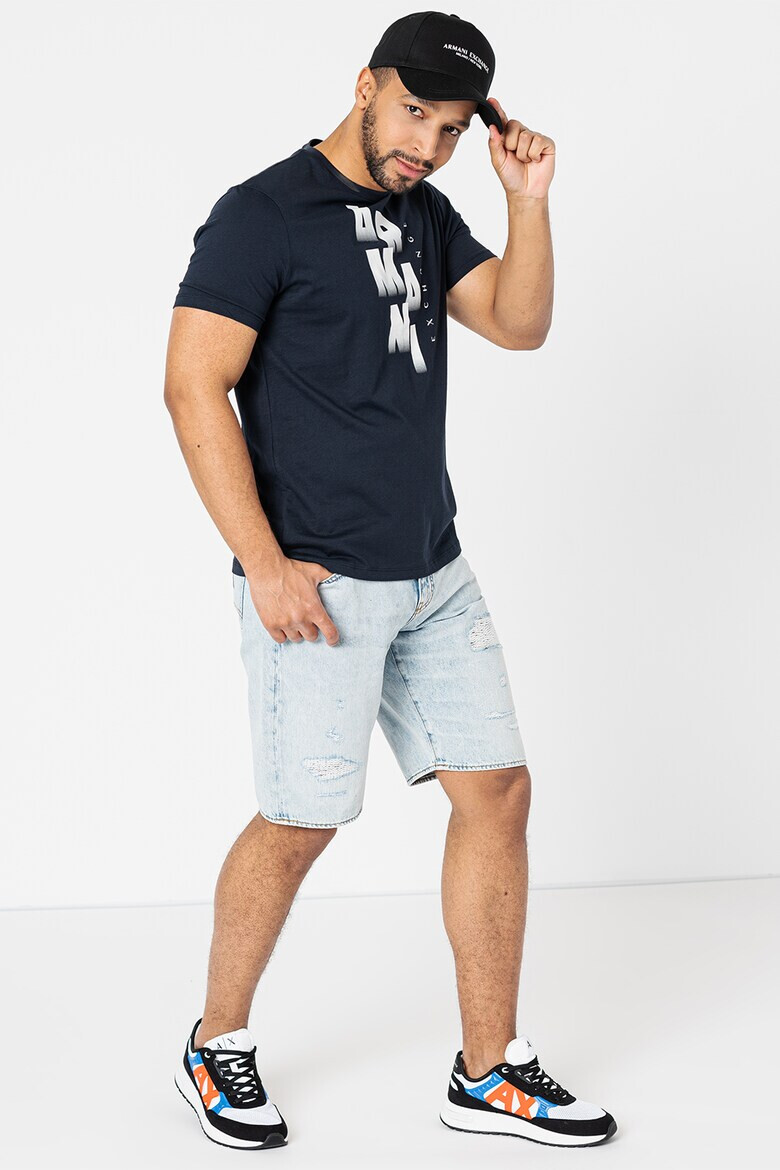 ARMANI EXCHANGE Памучна тениска с лого - Pepit.bg