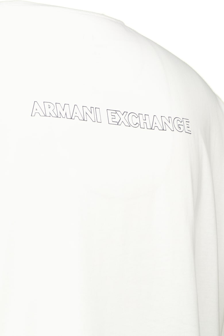 ARMANI EXCHANGE Памучна тениска с овално деколте - Pepit.bg