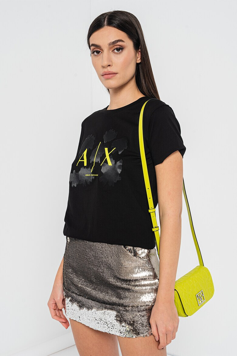 ARMANI EXCHANGE Памучна тениска с принт - Pepit.bg