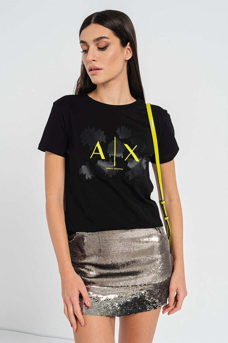 ARMANI EXCHANGE Памучна тениска с принт - Pepit.bg