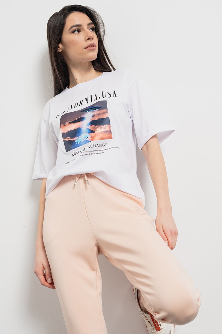 ARMANI EXCHANGE Памучна тениска с принт - Pepit.bg