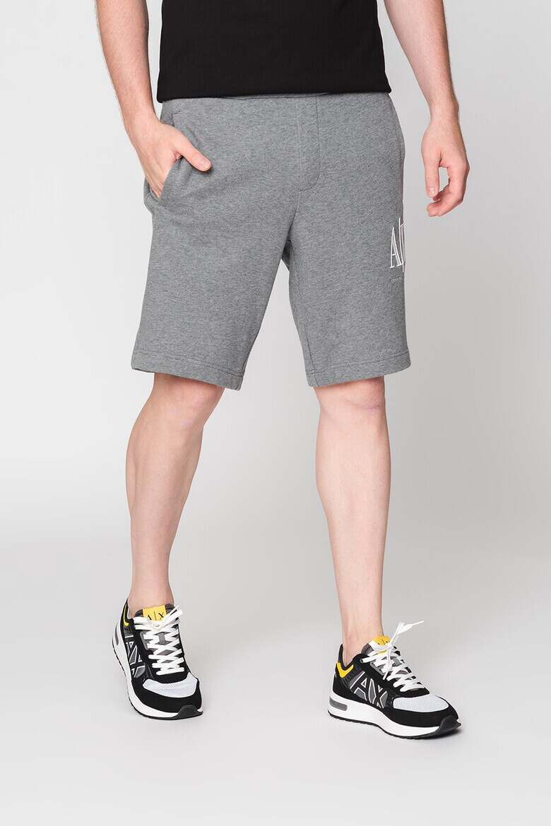 ARMANI EXCHANGE Памучни шорти с лого - Pepit.bg