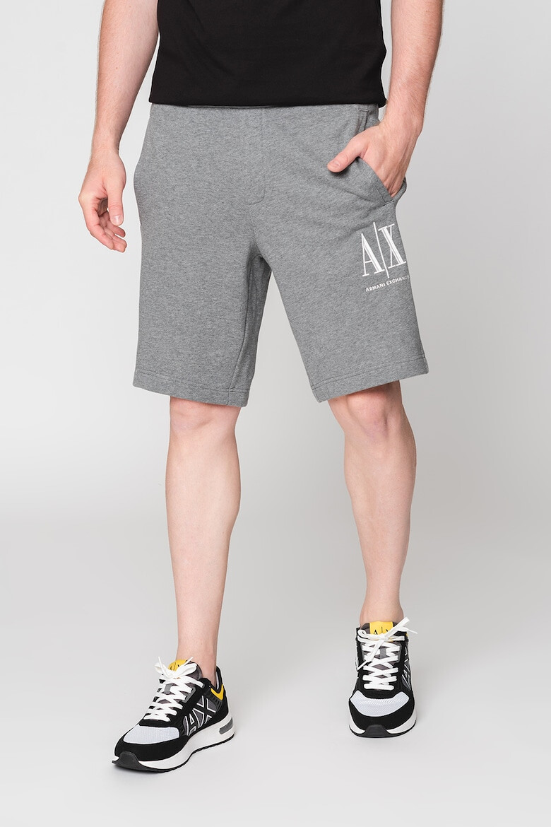 ARMANI EXCHANGE Памучни шорти с лого - Pepit.bg