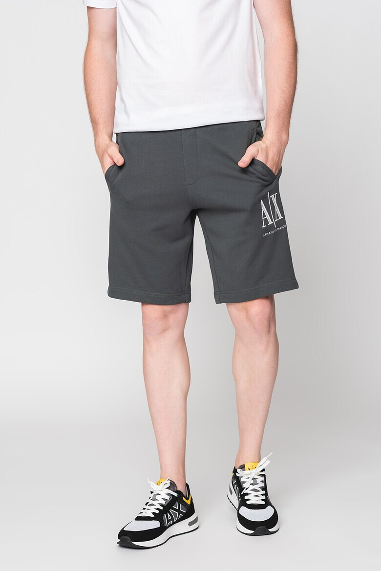 ARMANI EXCHANGE Памучни шорти с лого - Pepit.bg