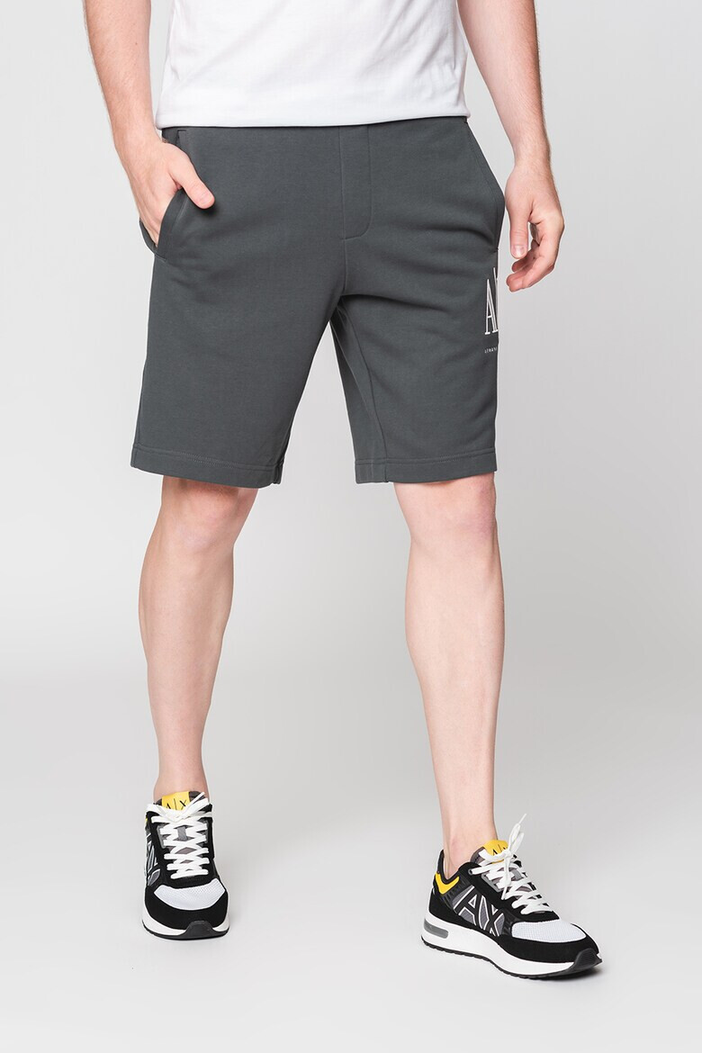 ARMANI EXCHANGE Памучни шорти с лого - Pepit.bg