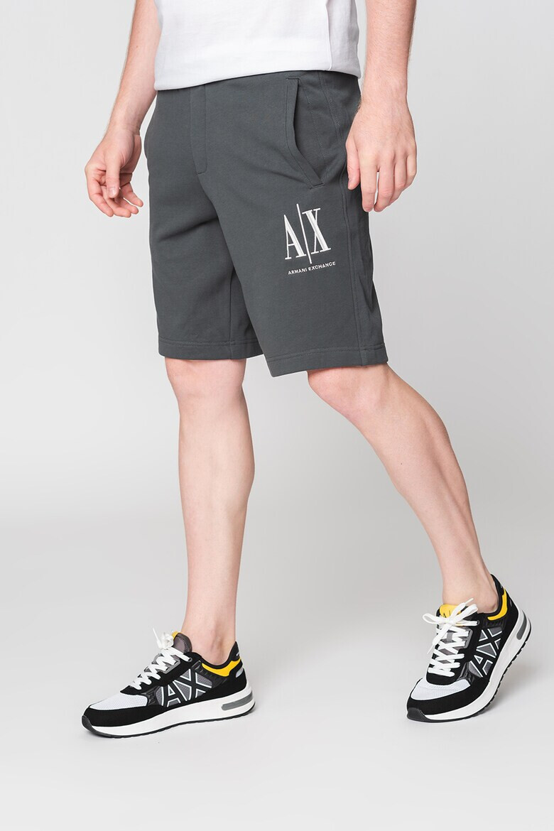 ARMANI EXCHANGE Памучни шорти с лого - Pepit.bg