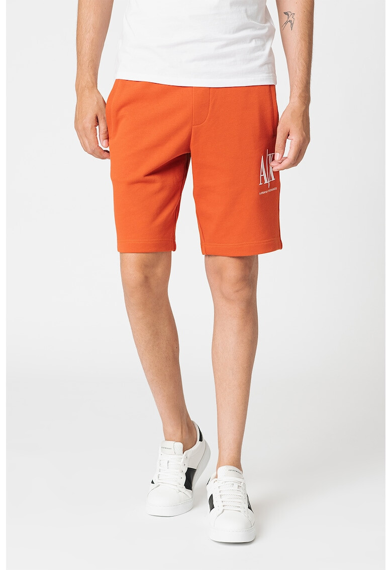 ARMANI EXCHANGE Памучни шорти с лого - Pepit.bg