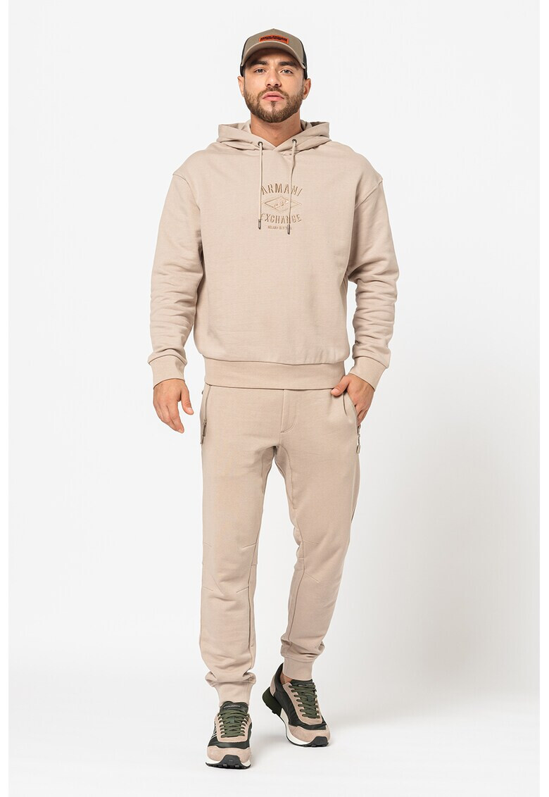 ARMANI EXCHANGE Памучно худи с бродирано лого - Pepit.bg
