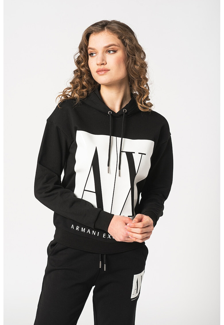 ARMANI EXCHANGE Памучно худи с лого - Pepit.bg