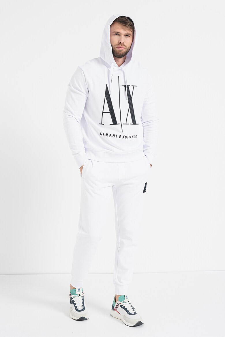 ARMANI EXCHANGE Памучно худи с бродирано лого - Pepit.bg