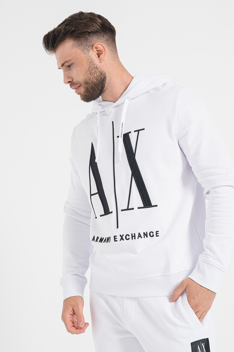 ARMANI EXCHANGE Памучно худи с бродирано лого - Pepit.bg