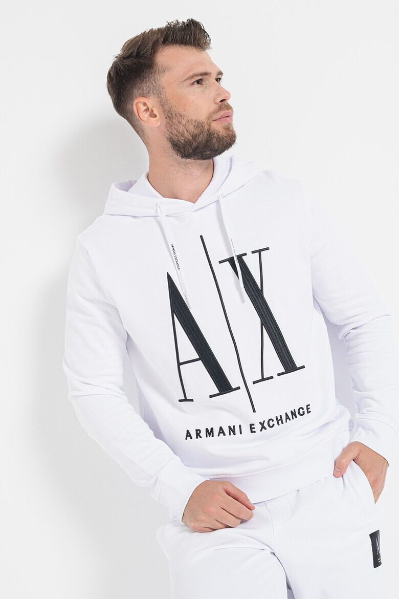 ARMANI EXCHANGE Памучно худи с бродирано лого - Pepit.bg