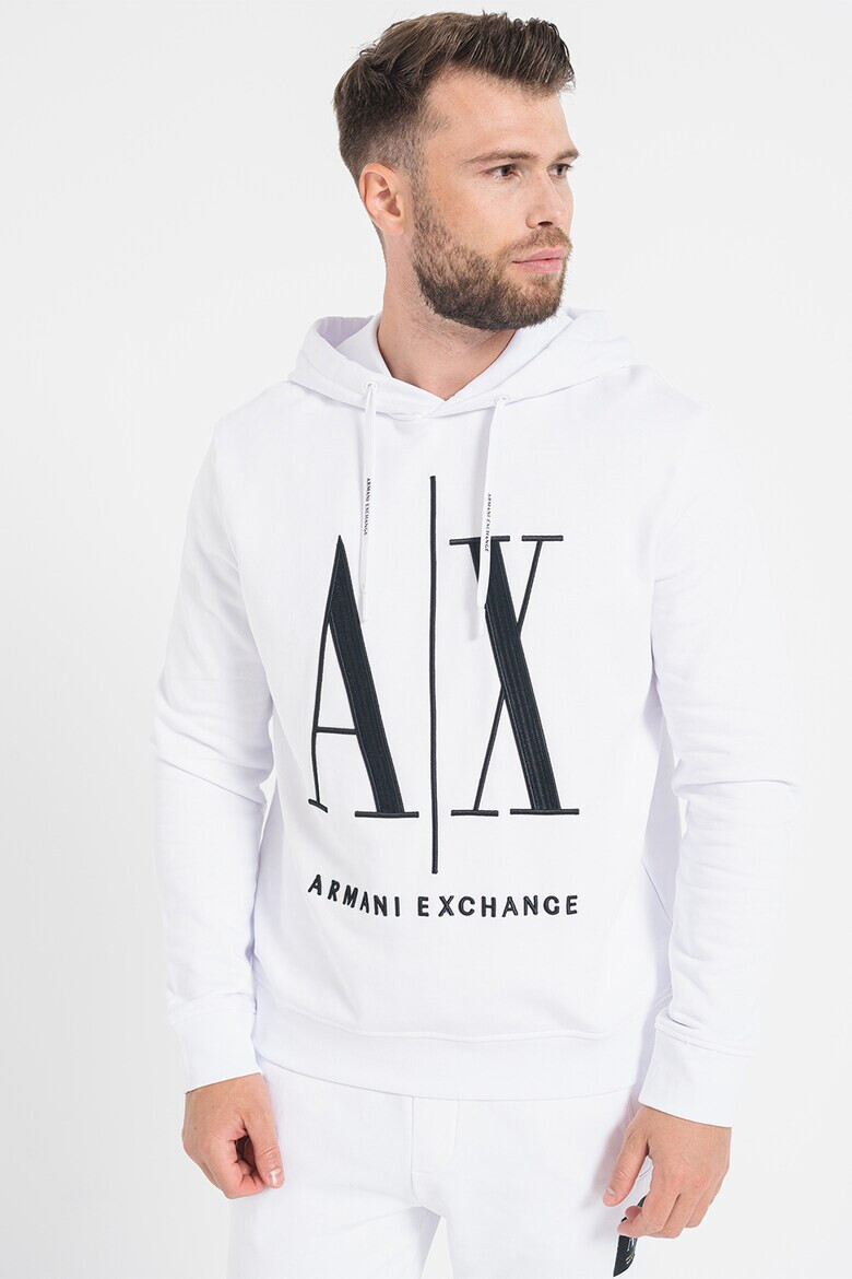 ARMANI EXCHANGE Памучно худи с бродирано лого - Pepit.bg