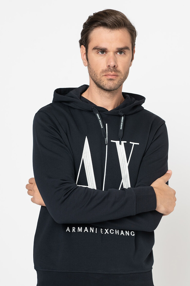 ARMANI EXCHANGE Памучно худи с бродирано лого - Pepit.bg