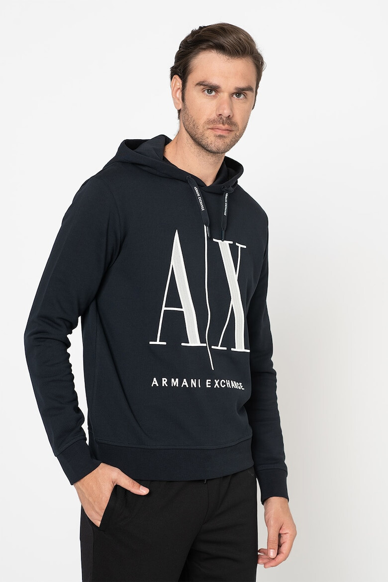 ARMANI EXCHANGE Памучно худи с бродирано лого - Pepit.bg