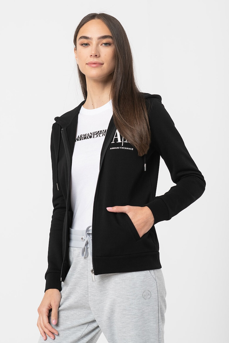 ARMANI EXCHANGE Памучно худи с цип - Pepit.bg