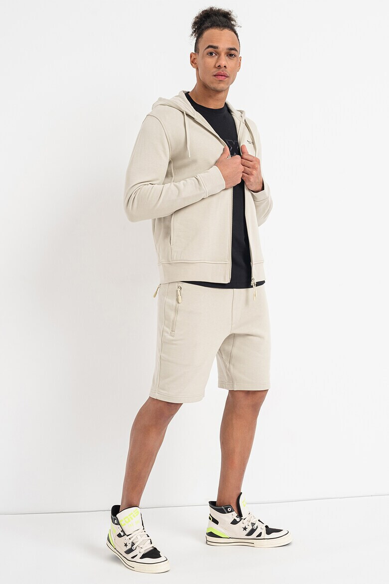 ARMANI EXCHANGE Памучно худи с цип и лога - Pepit.bg
