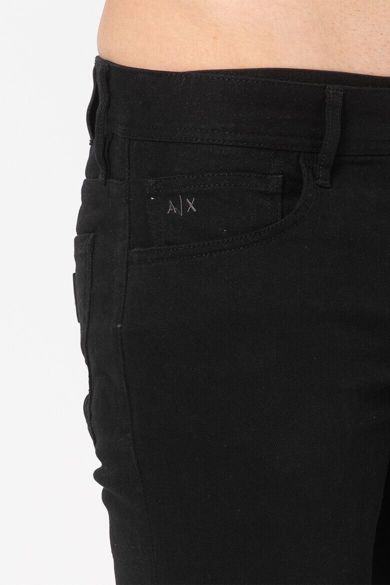 ARMANI EXCHANGE Прилепнали дънки със средна талия - Черен - Pepit.bg