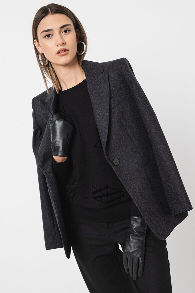 ARMANI EXCHANGE Пуловер с коприна и монограм - Pepit.bg
