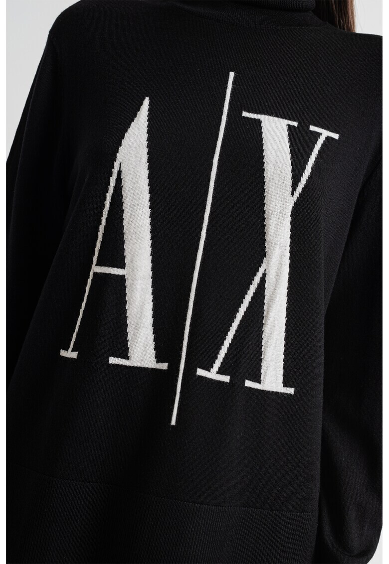 ARMANI EXCHANGE Пуловер с поло и лого - Pepit.bg