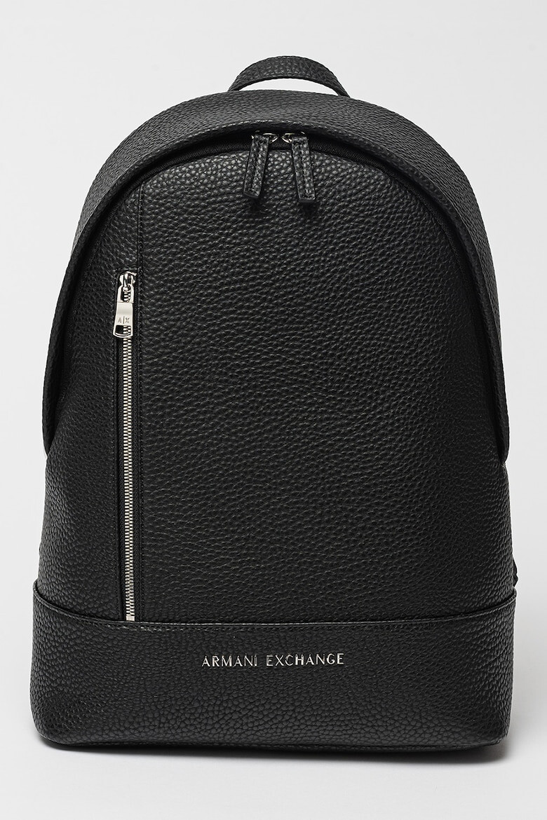 ARMANI EXCHANGE Раница от еко кожа с лого - Черен - Pepit.bg
