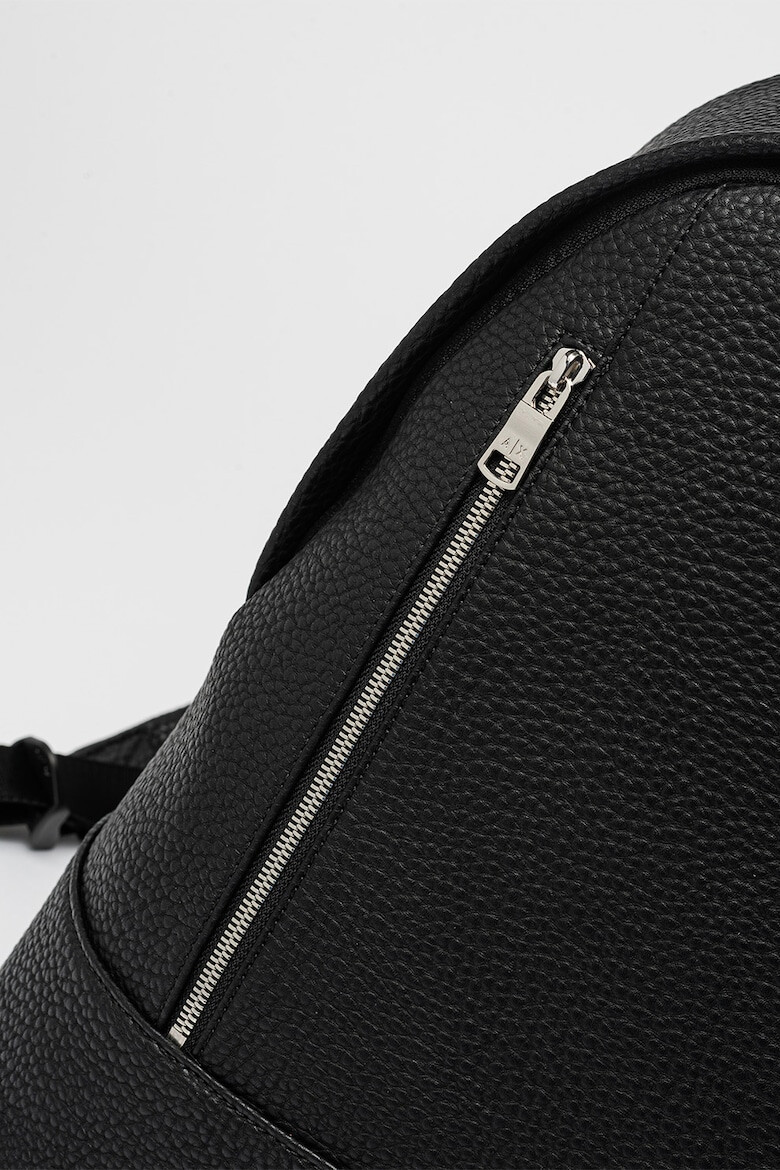 ARMANI EXCHANGE Раница от еко кожа с лого - Черен - Pepit.bg
