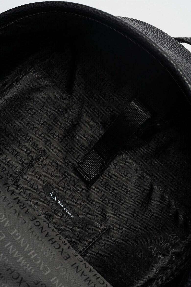 ARMANI EXCHANGE Раница от еко кожа с лого - Черен - Pepit.bg