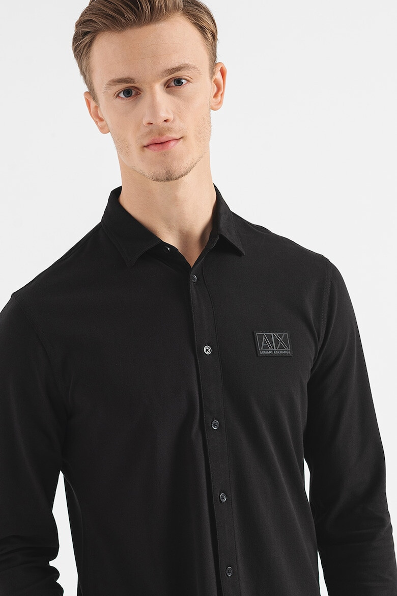 ARMANI EXCHANGE Риза с памук с лога - Pepit.bg