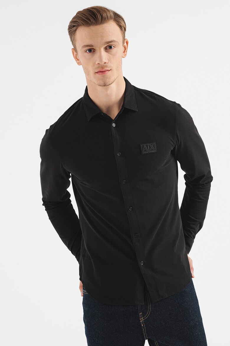 ARMANI EXCHANGE Риза с памук с лога - Pepit.bg