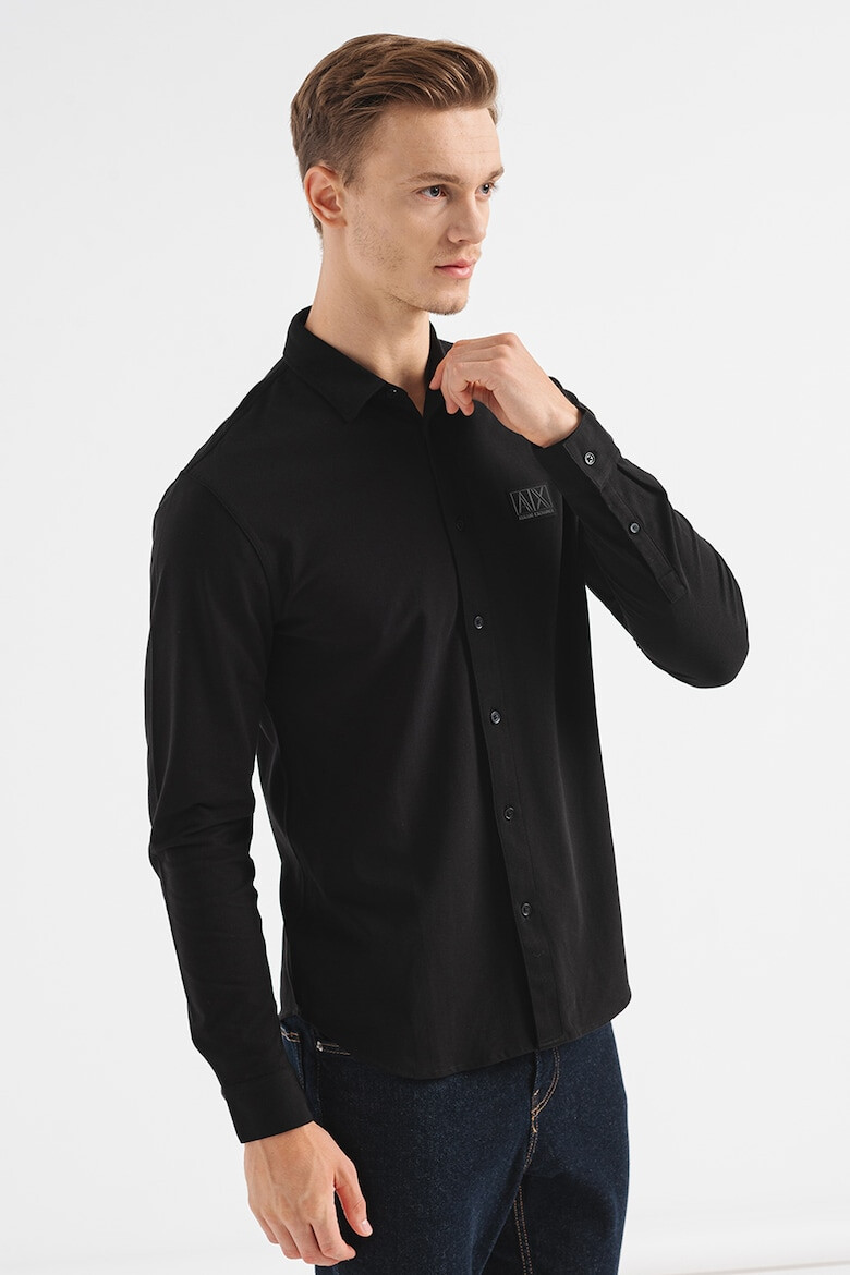 ARMANI EXCHANGE Риза с памук с лога - Pepit.bg