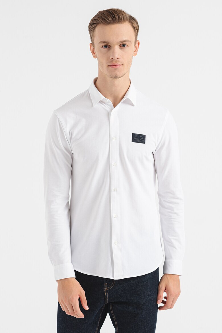 ARMANI EXCHANGE Риза с памук с лога - Pepit.bg